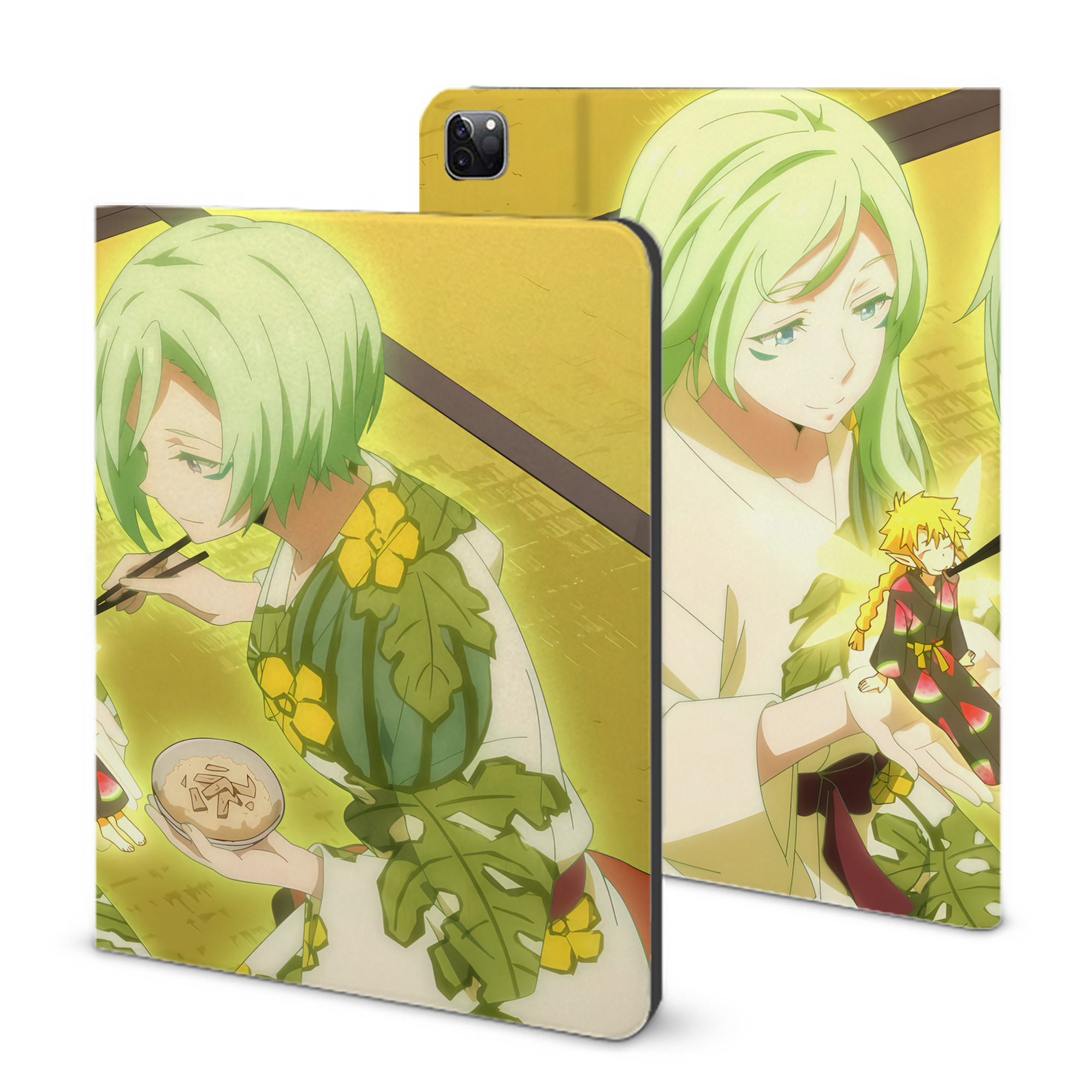 （画像用） 転スラ Regarding Reincarnated to Slime IPad ケース ブック型 PUレザー TPU 耐衝撃 軽量 薄型 ペン収納なし 全面保護 IPad 各モデル対応